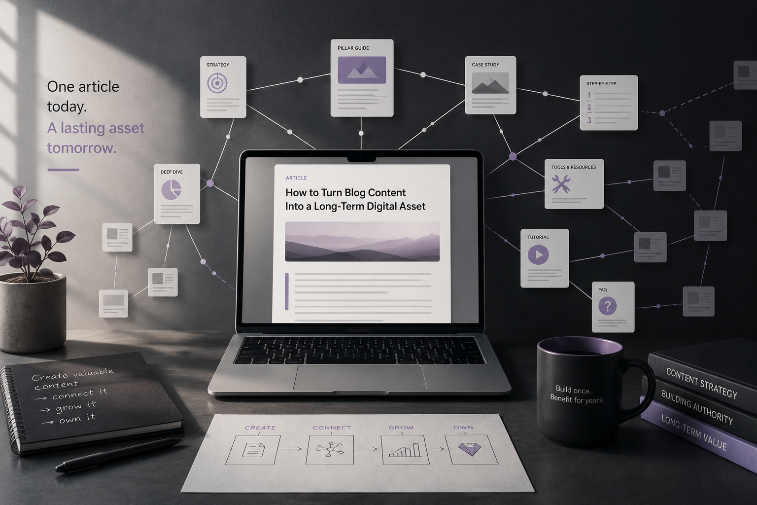 Build the business and build your online asset